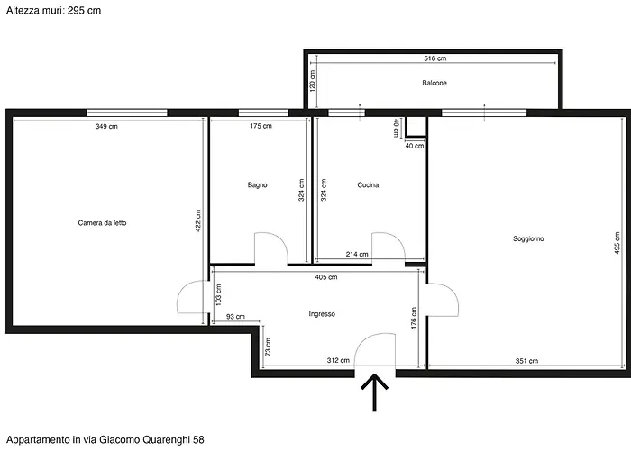 Apartment Ca Del Gal - Stazione E Parcheggio Gratuito Bergamo
